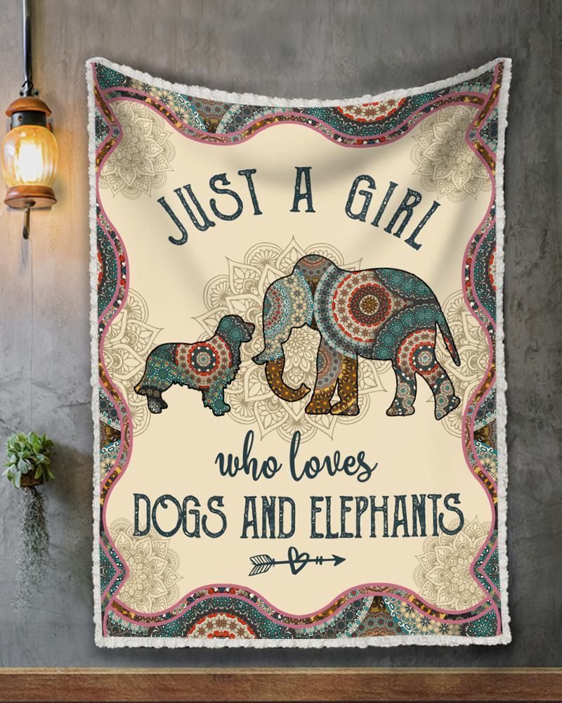 Just A Girl Who Loves Dogs And Elephants Mandala Blanket Gift For Dog And Elephant Lovers Birthday Gift Home Decor Bedding Couch Sofa Soft And Comfy Cozy 1637982015005.jpg