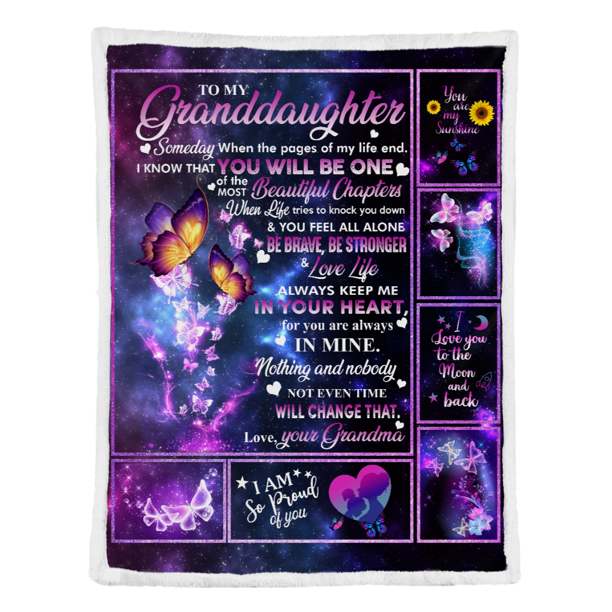 Gift For Granddaughter Blanket, Butterfly Galaxy To My Granddaughter Beautiful Chapters 1638152030662.png