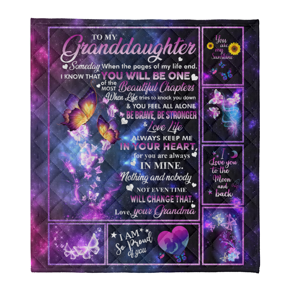 Gift For Granddaughter Blanket, Butterfly Galaxy To My Granddaughter Beautiful Chapters 1638152034721.png