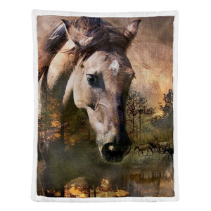 Horse Blanket, The Horse Art, Gift For Horse Lover, Horse Rider 1638156450548.png