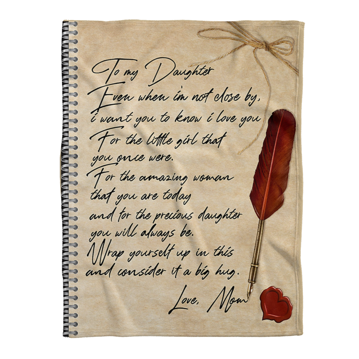Gift For Daughter Blanket, To My Daughter Letter Love Fleece Blanket 1638156999842.png