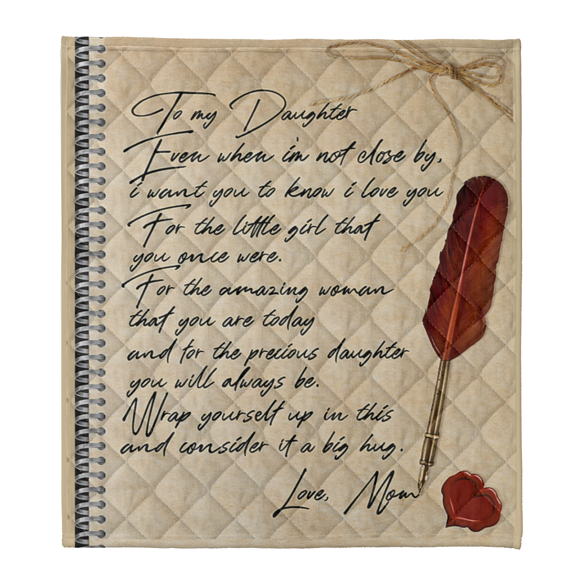 Gift For Daughter Blanket, To My Daughter Letter Love Fleece Blanket 1638157008797.png