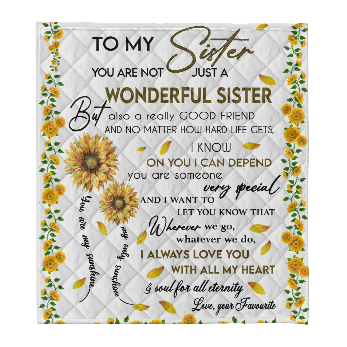 Gift For Sister Blanket, To My Sister Beautiful Gift Fleece Blanket 1638157607946.png