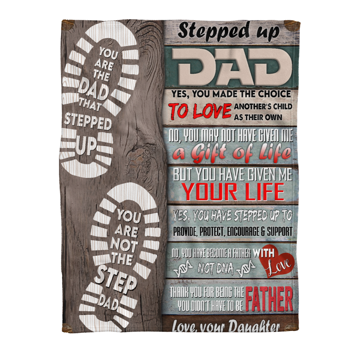 Gift For Father Blanket, Stepdad Blanket From Stepdaughter Full Size Blanket Stepped Up Dad Yes You Made The Choice 1638174013424.png