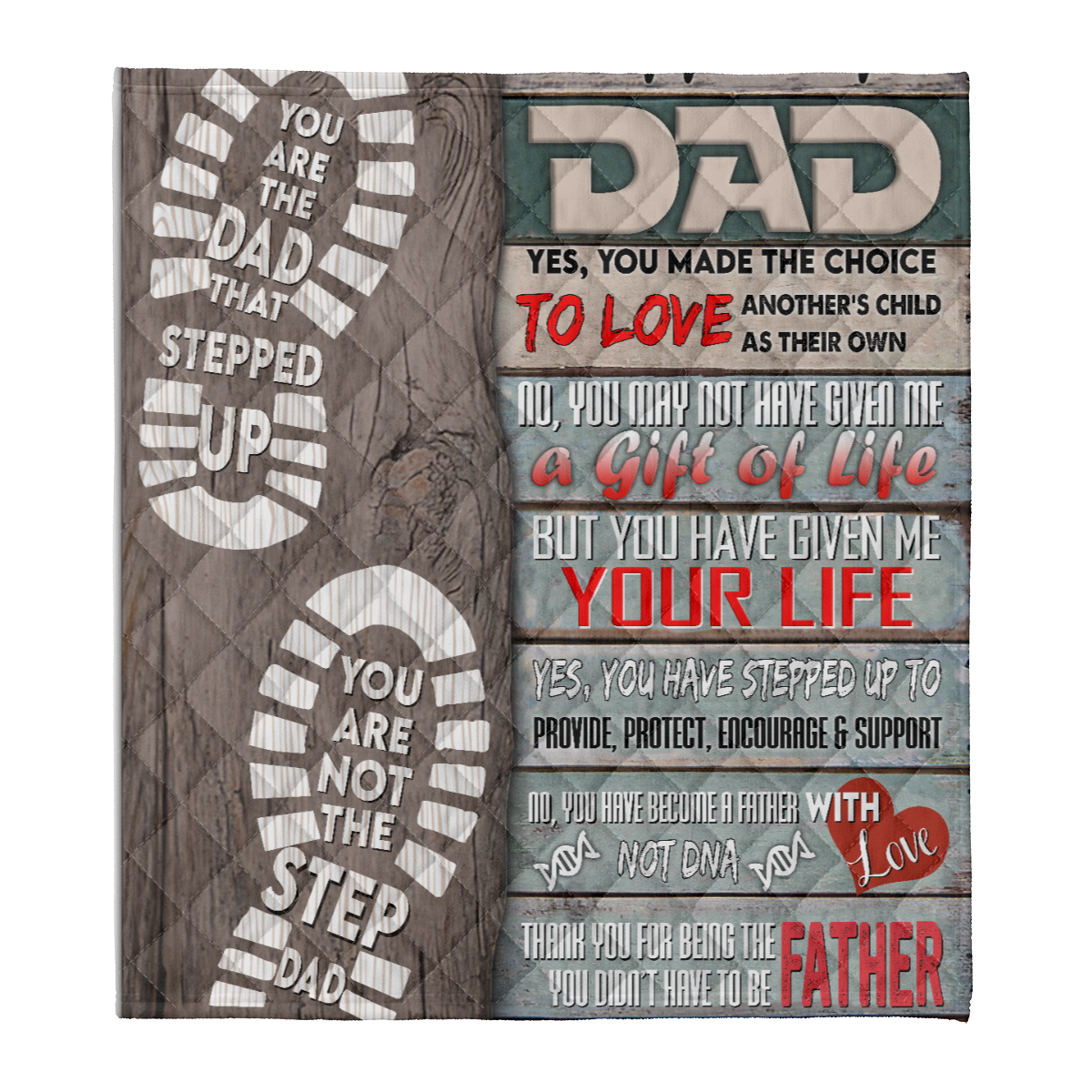 Gift For Father Blanket, Stepdad Blanket From Stepdaughter Full Size Blanket Stepped Up Dad Yes You Made The Choice 1638174018424.png