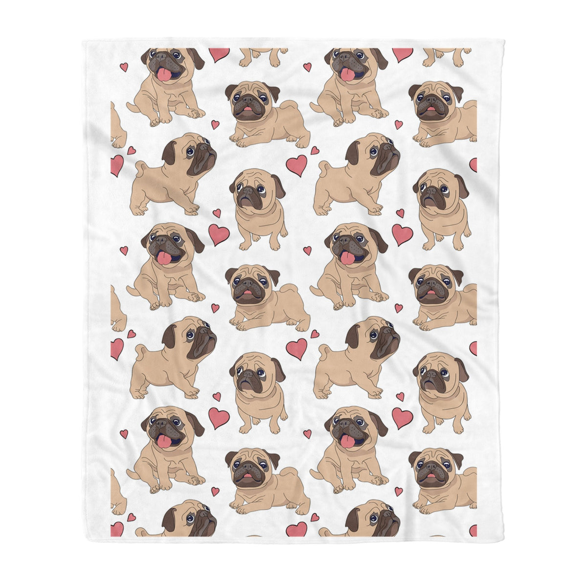 Pug Love Fleece Blanket Lovely Blanket Gift For Pug Lover Christmas Birthday Gift Bedding Couch Sofa Soft And Comfy Cozy 1638179080104.jpg