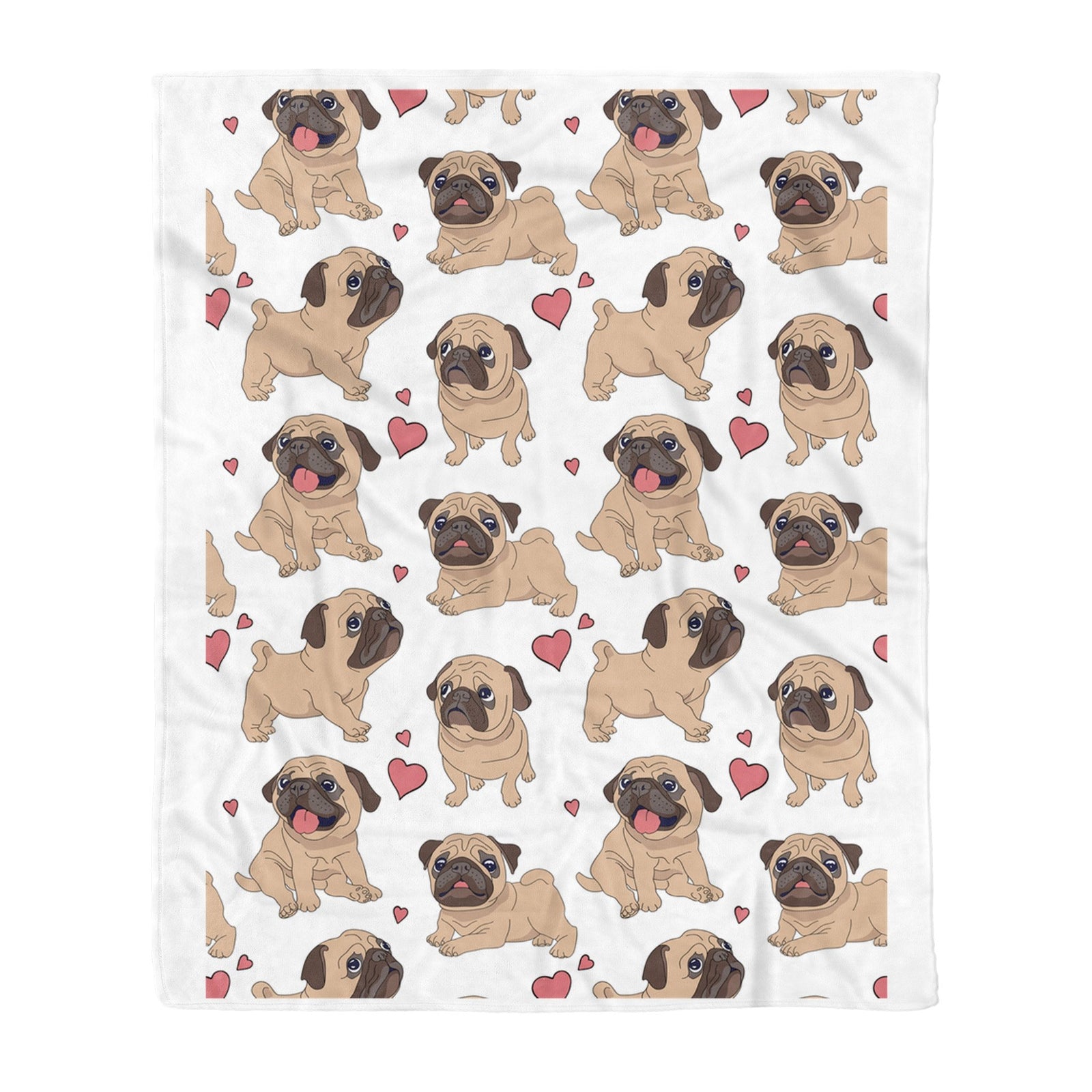 Pug Love Fleece Blanket Lovely Blanket Gift For Pug Lover Christmas Birthday Gift Bedding Couch Sofa Soft And Comfy Cozy 1638179080104.jpg