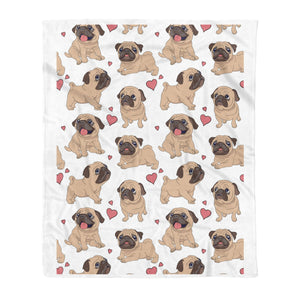 Pug Love Fleece Blanket Lovely Blanket Gift For Pug Lover Christmas Birthday Gift Bedding Couch Sofa Soft And Comfy Cozy 1638179080104.jpg
