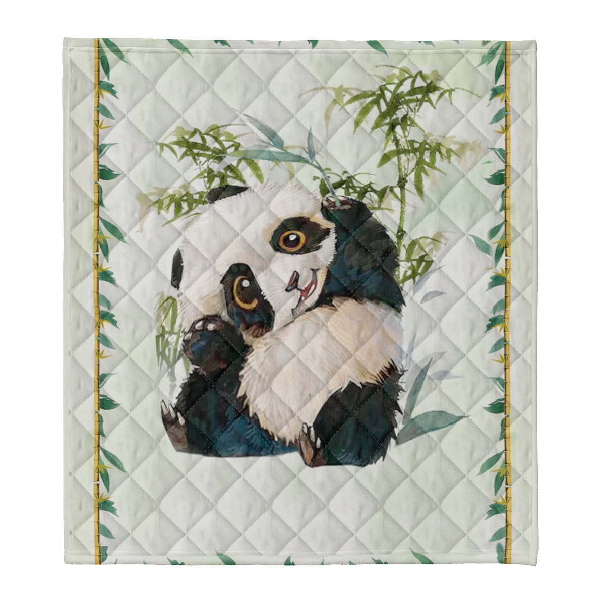 Panda Lover Fleece Blanket - Quilt Blanket 1638180195476.png