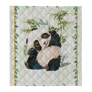 Panda Lover Fleece Blanket - Quilt Blanket 1638180195476.png