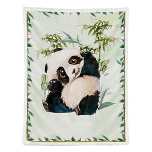 Panda Lover Fleece Blanket - Quilt Blanket 1638180198919.png