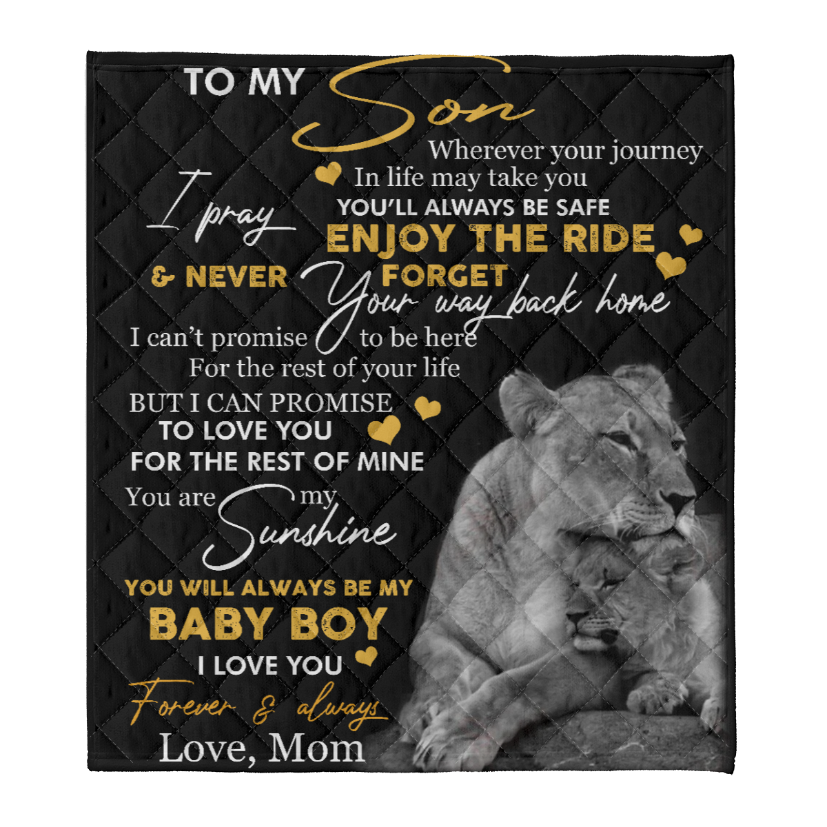 Gift For Son Blanket, To My Son Lion Baby Boy I Love You Fleece Blanket 1638254524709.png