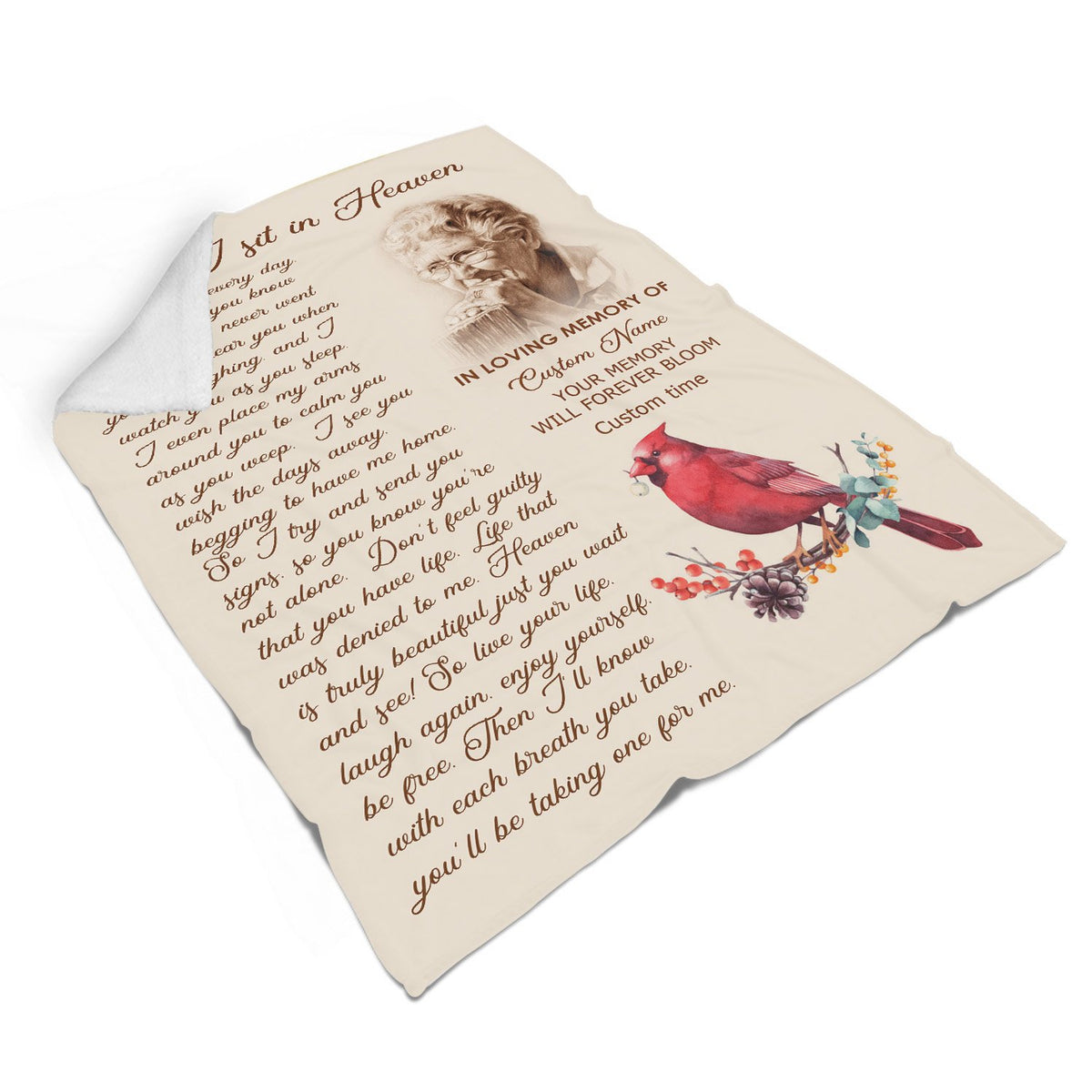 Personalized Your Memory Will Forever Bloom Fleece Blanket Home Decor Bedding Couch Sofa Soft And Comfy Cozy, Memorial Gift 1638260966758.jpg