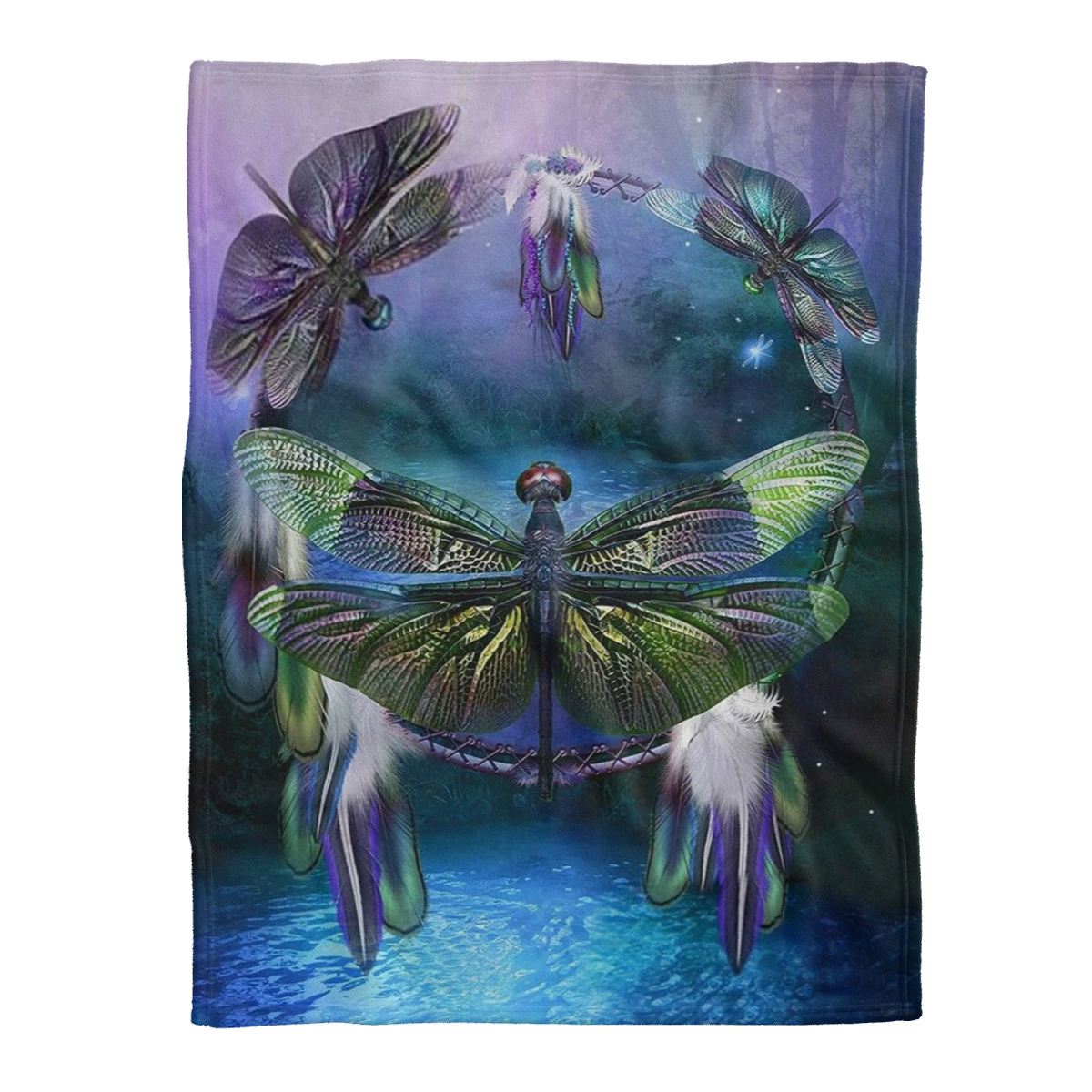 Dragonfly Blanket, Dragonfly Vintage Dream Catcher, Dragonfly Lover 1638262044203.png