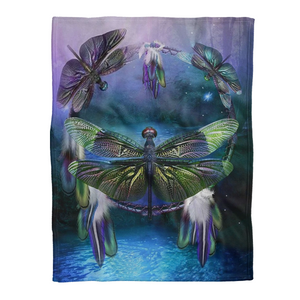 Dragonfly Blanket, Dragonfly Vintage Dream Catcher, Dragonfly Lover 1638262044203.png