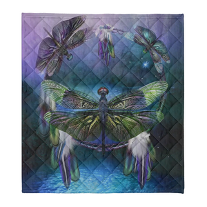 Dragonfly Blanket, Dragonfly Vintage Dream Catcher, Dragonfly Lover 1638262048183.png