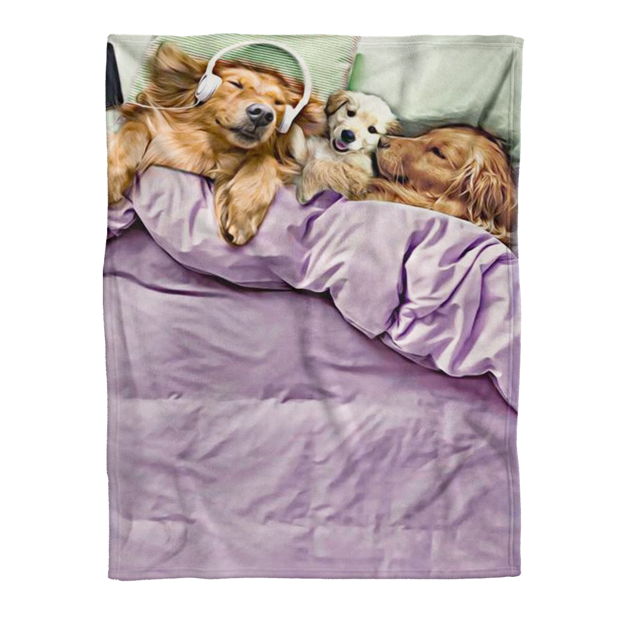 Golden Retriever Blanket, Golden Retriever Sleeping, Dog Lover 1638262286546.png