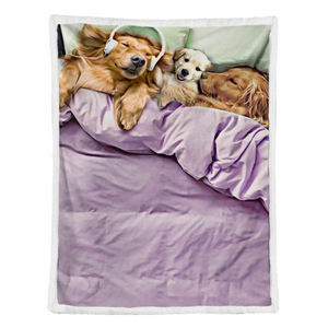 Golden Retriever Blanket, Golden Retriever Sleeping, Dog Lover 1638262293927.png