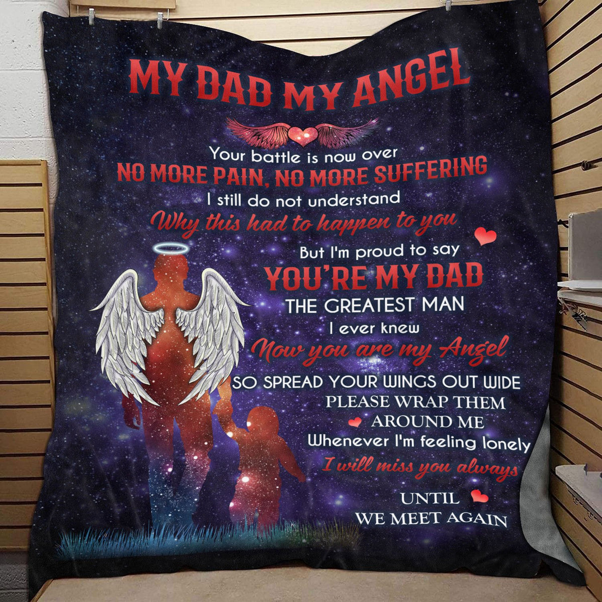 My Dad My Angel I Will Meet You Always Memorial Blanket Gift From Son Home Decor Bedding Couch Sofa Soft And Comfy Cozy 1638330950243.jpg