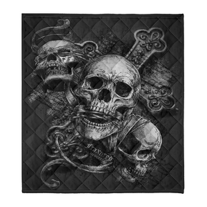 Skull Gift Fleece Blanket 1638331318827.png