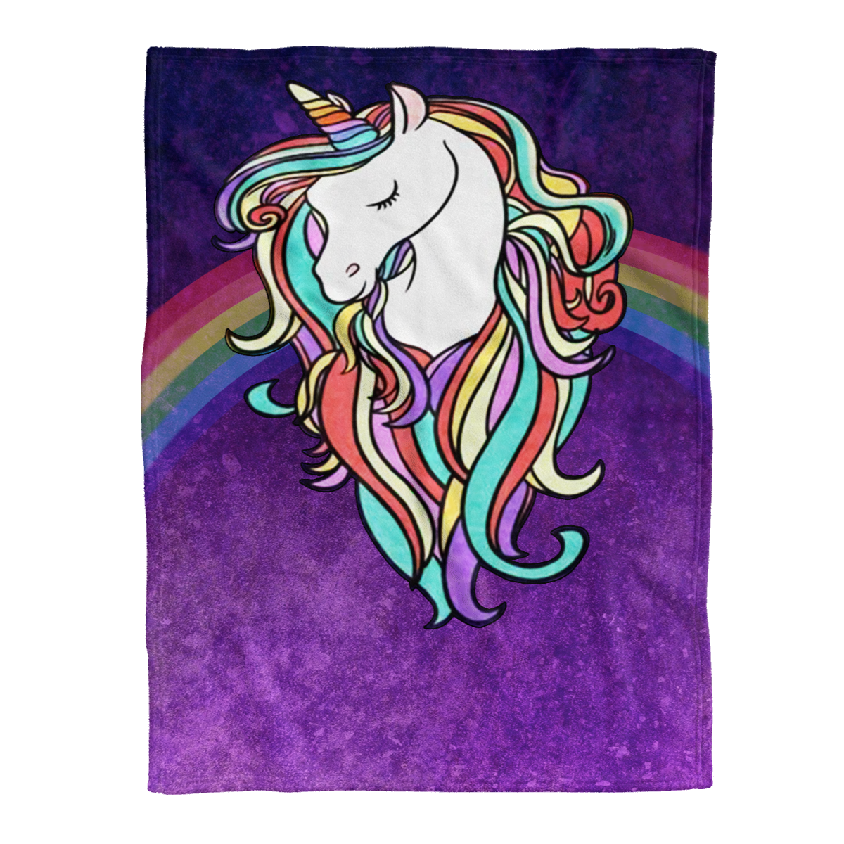 Fabulous Unicorn Fleece Blanket 1638332556072.png