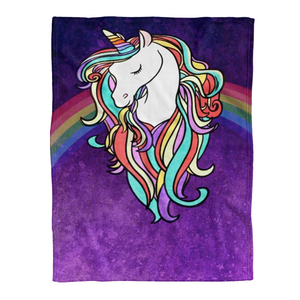 Fabulous Unicorn Fleece Blanket 1638332556072.png