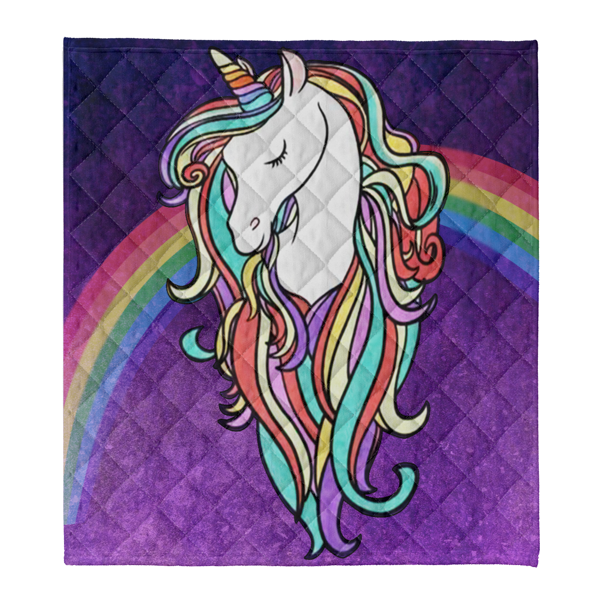 Fabulous Unicorn Fleece Blanket 1638332560989.png