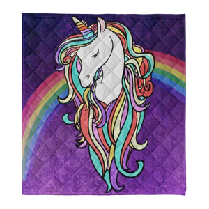 Fabulous Unicorn Fleece Blanket 1638332560989.png