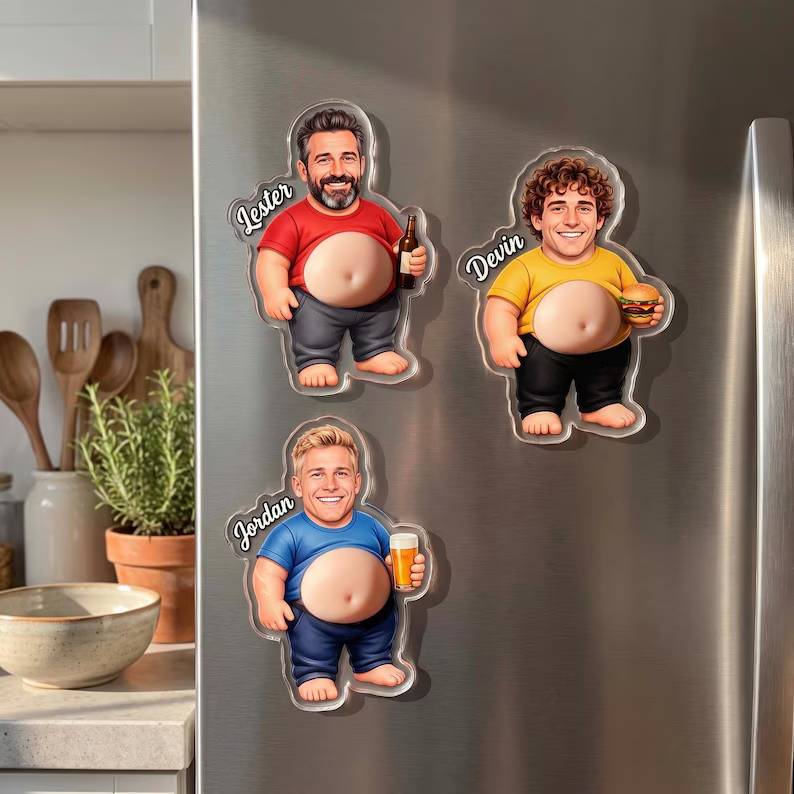Custom Face Photo Fridge Magnet, Funny Personalized Dad Gift, Acrylic Squeeze Belly Magnet, Husband Grandpa Birthday Christmas Keepsake 16383cbd-4836-4454-abf1-403474f14ee7-dfdrfrtg-5-.jpg