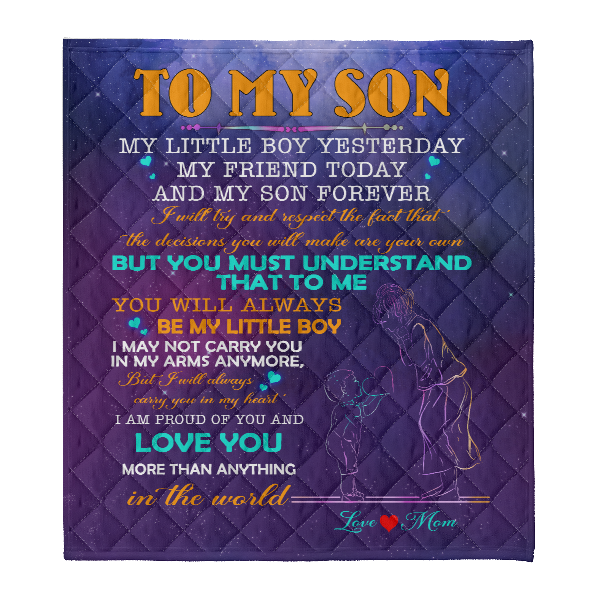 Gift For Son Blanket, To My Son My Friend Today And My Son Forever - Love From Mom 1638412363916.png