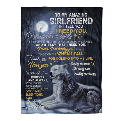 Best Valentine Gift For Girlfriend, Making Me Smile Like Crazy Fleece Blanket Gift For Family,Birthday,Girlfriend,Wife,Couple,Gift Home Decor Bedding Couch Sofa Soft and Comfy Cozy 1638416759482.png