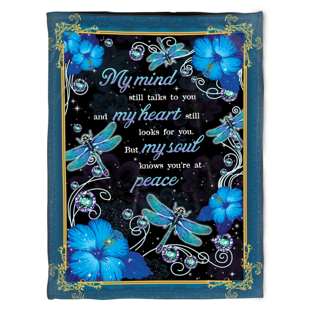 Dragonfly My Mind Still Talks To You,fleece Blanket,gift Idea For Dragonfly Lovers,gift For Friend,gift For Family Home Decor Bedding Couch Sofa Soft And Comfy Cozy 1638418835994.jpg