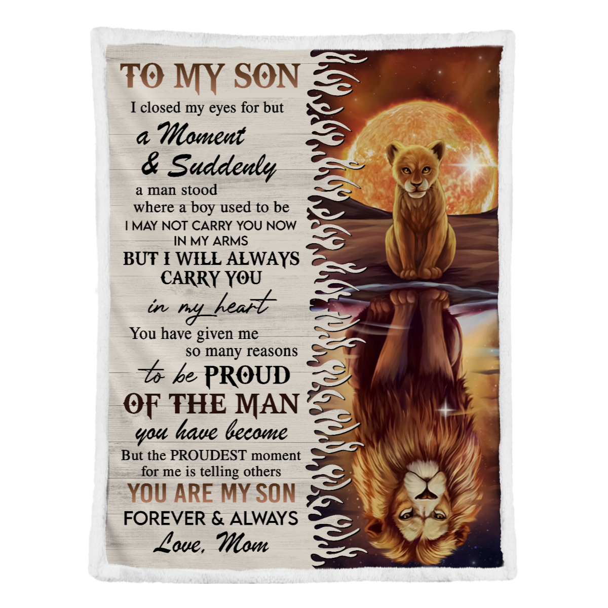Gift For Son Blanket, To My Son I Close My Eyes For But A Moment And Suddenly Blanket Gift For Son From Mom Home Decor Bedding Couch Sofa Soft and Comfy Cozy 1638419916159.png