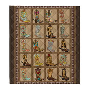 Cowboy Boots Fleece Blanket 1638786373716.png