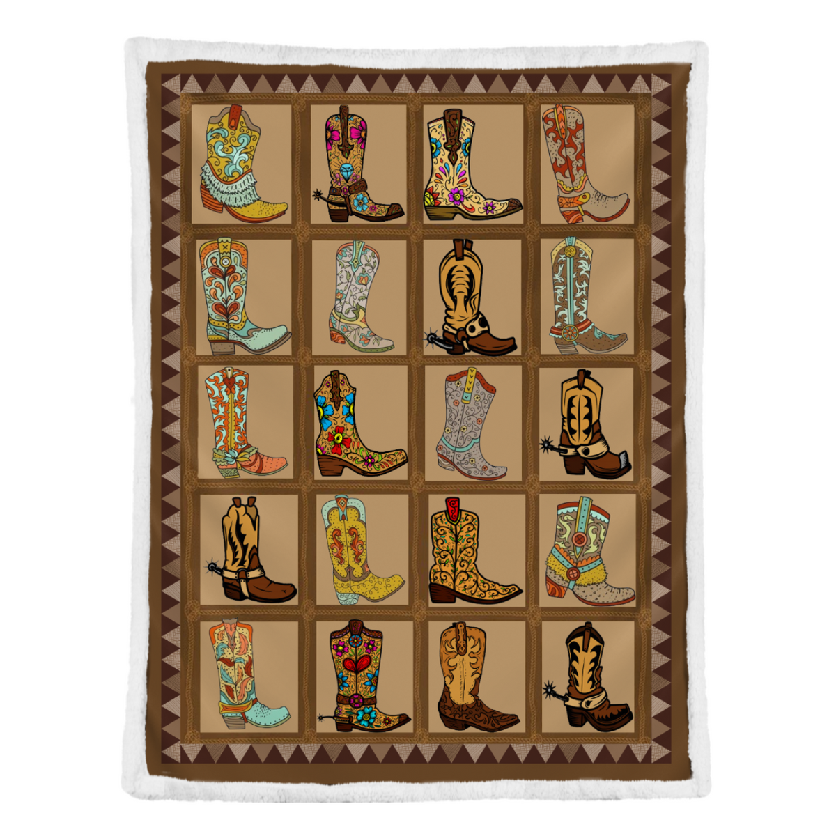 Cowboy Boots Fleece Blanket 1638786377515.png