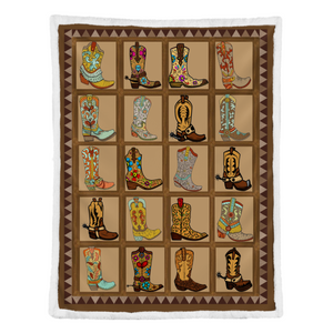 Cowboy Boots Fleece Blanket 1638786377515.png