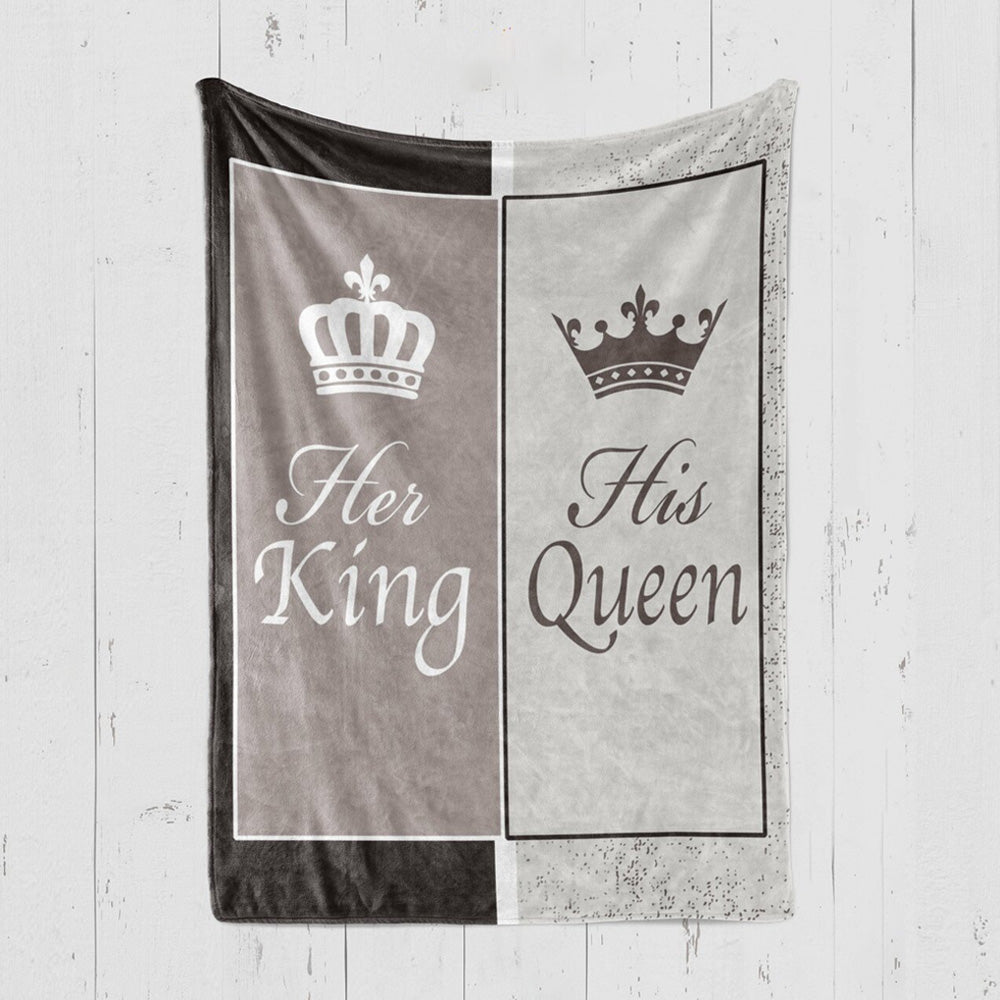 Best Valentine Gift For Girlfriend, King And Queen Couple Fleece Blanket Home Decor Bedding Couch Sofa Soft And Comfy Cozy 1639711837756.jpg