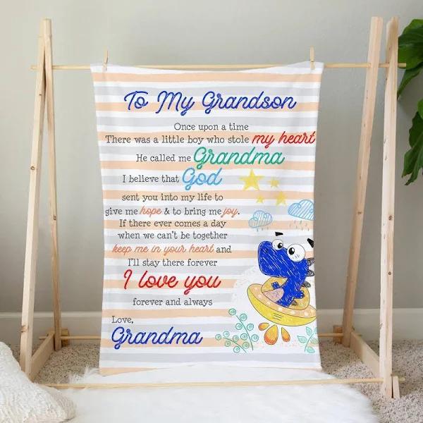 To My Grandson  Minky Blanket, Grandson  1640245191714.jpg