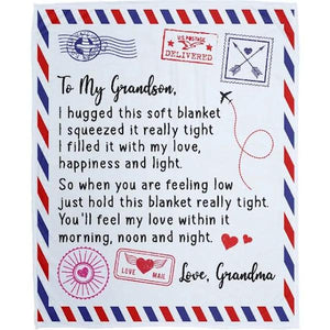 To My Grandson For Grandson From Grandma Blanket Christmas  1640245203145.jpg