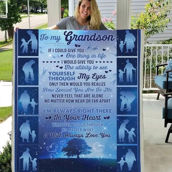 To My Grandson Throw Blanket Super Soft  For Griendson 1640245408513.jpg