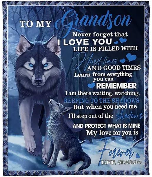 To My Grandson  Blanket 1640246498208.jpg