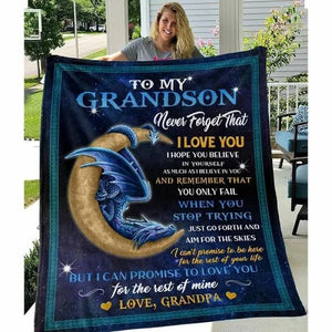 To My Grandson Easter Day For Grandson Love From Grandpa Grandson Blankets  1640246508864.jpg
