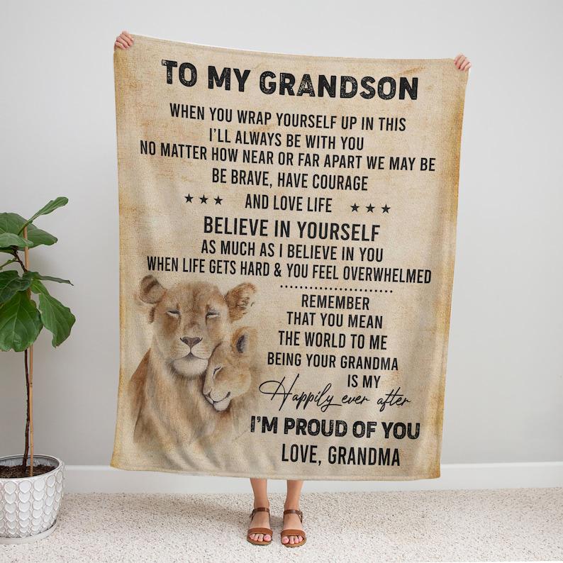 To My Grandson Lion From Grandma, Grandson Lions 1640246824460.jpg