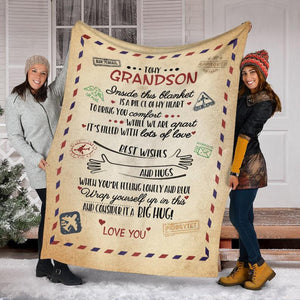 To My Grandson Blanket, Mink , For Grandson 1640246829691.jpg