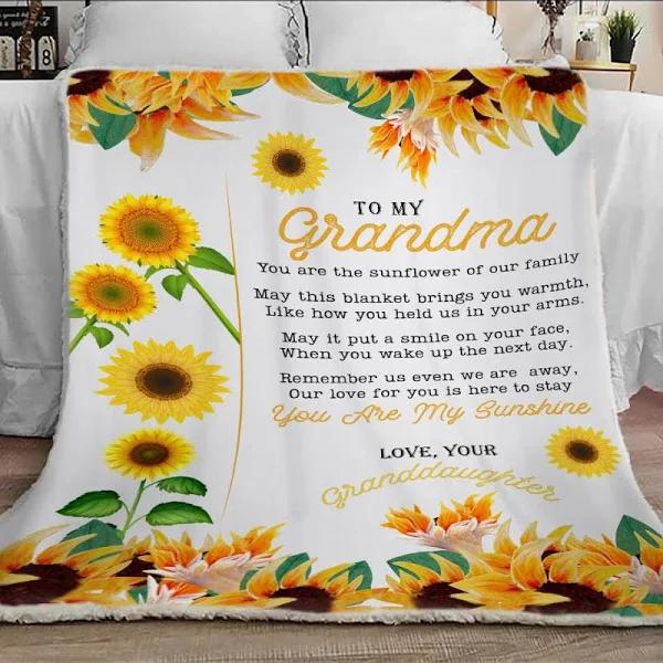You Are My Sunshine Blanket, For Grandma For Grandmother, Birthday 1640339121950.jpg