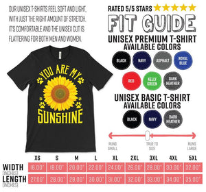 You Are My Sunshine Sunflower T-Shirt, Beautiful Love Flower , Vintage Retro Hippie Costume 1640403933421.jpg