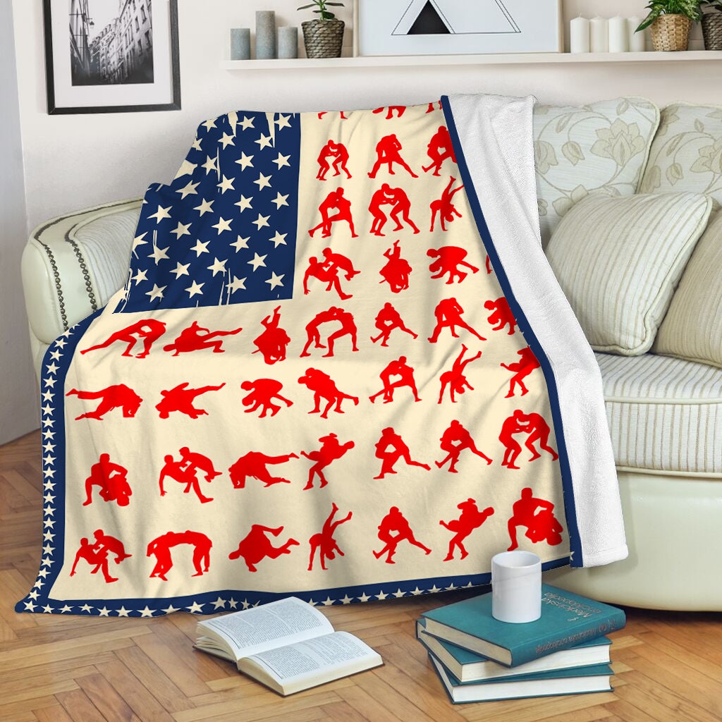 Wrestling American Flag Blanket Gift For Wrestling Lovers Birthday Gift Home Decor Bedding Couch Sofa Soft And Comfy Cozy 1640661204425.jpg