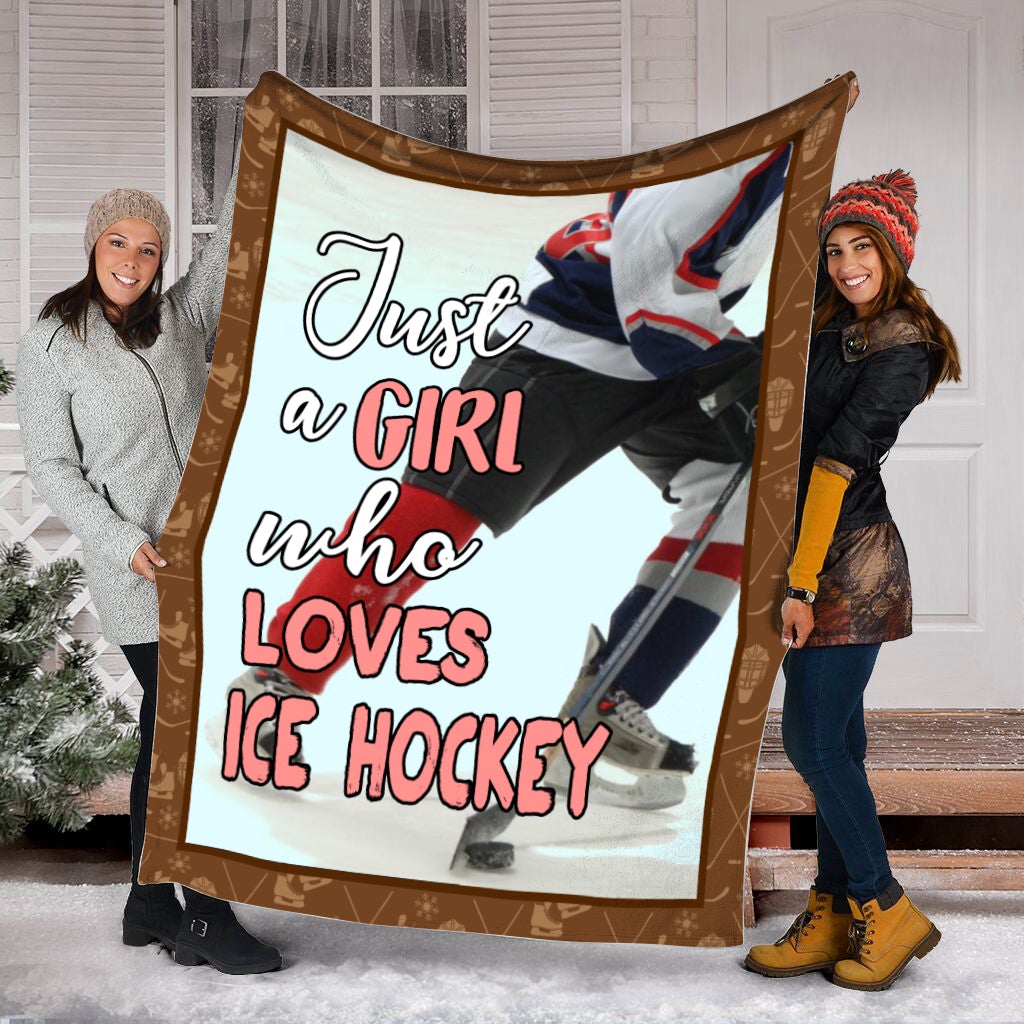 Just A Girl Who Loves Ice Hockey Blanket Gift For Ice Hockey Lovers Birthday Gift Home Decor Bedding Couch Sofa Soft And Comfy Cozy 1640664187213.jpg