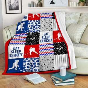 Ice Hockey Shape Pattern Red Blue Blanket Gift For Hockey Lovers Birthday Gift Home Decor Bedding Couch Sofa Soft And Comfy Cozy 1640848112909.jpg