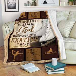 Once Upon A Time There Was A Girl Who Really Loved Skating Blanket Gift For Skating Lovers Birthday Gift Home Decor Bedding Couch Sofa Soft And Comfy Cozy 1640851201824.jpg